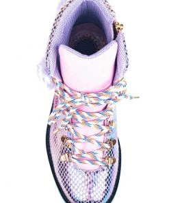 Irregular Choice Kitty Walk 80's Sneakers Purple New In