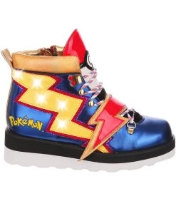 New In Irregular Choice Pokémon Charged Up Sneakers Blue