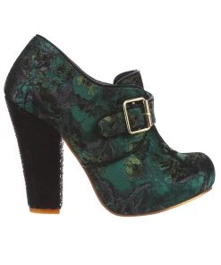 Irregular Choice Licence To Thrill 70's Pumps Green