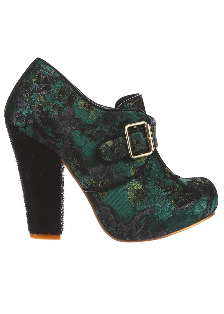 Irregular Choice Licence To Thrill 70's Pumps Green