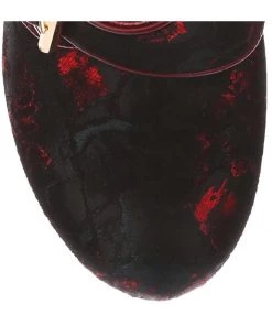 Irregular Choice Licence To Thrill 70's Pumps Burgundy Black