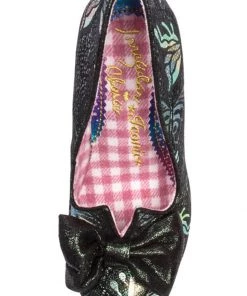 New In Irregular Choice Nick Of Time Floral Pumps Green