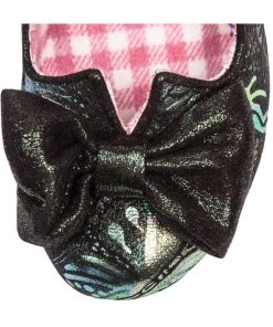 New In Irregular Choice Nick Of Time Floral Pumps Green