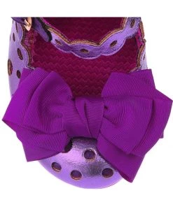 Irregular Choice Upside Down Glitter Pumps Purple