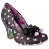 Irregular Choice Tied In A Bow 50's Pumps Black New In