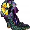Irregular Choice Chrysalis Floral 70's Pumps Green New In