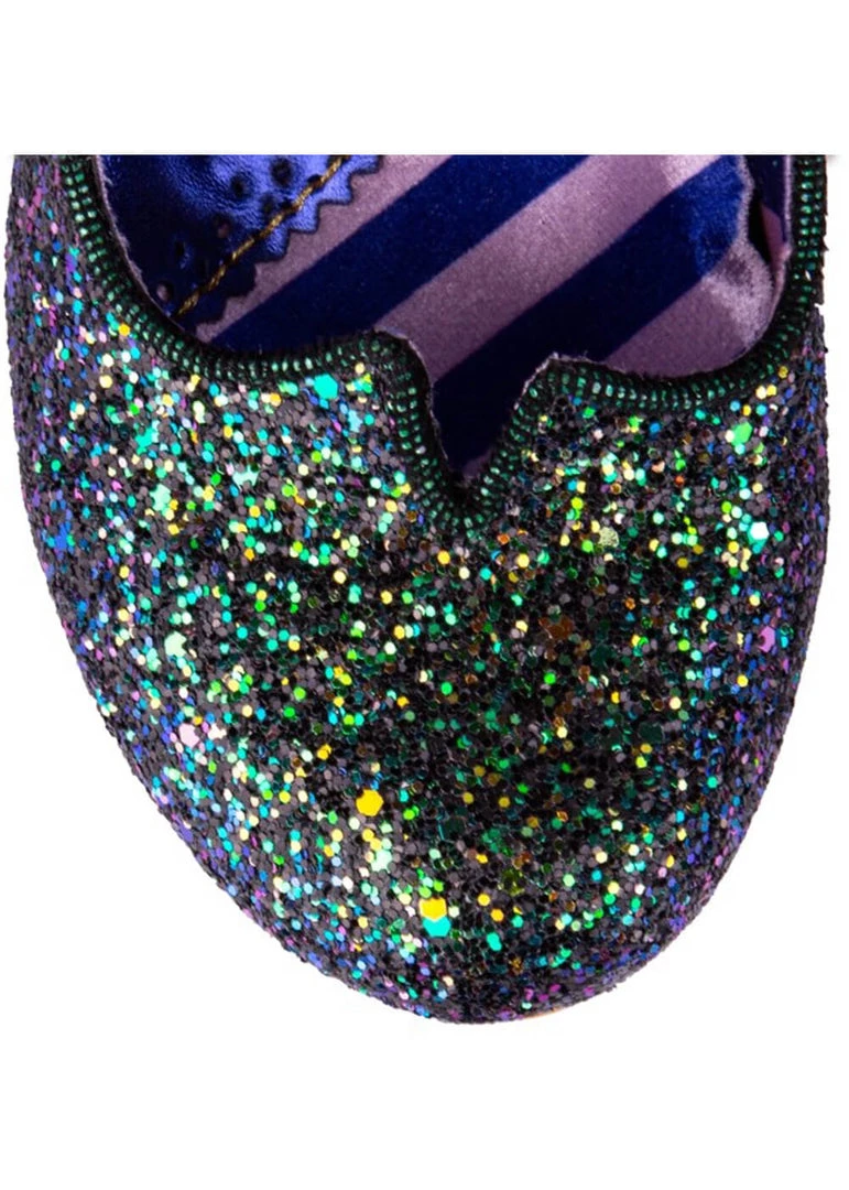 Irregular Choice Chrysalis Floral 70's Pumps Green New In