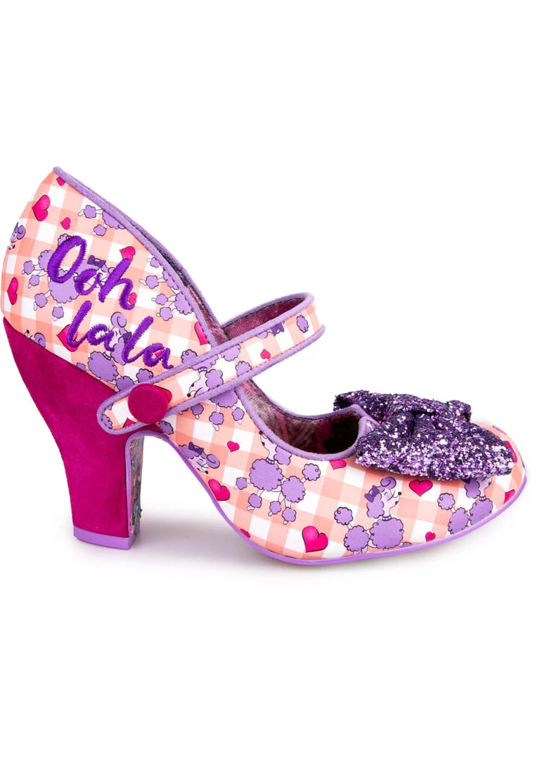 New In Irregular Choice Fancy That Poodle 50's Pumps Purple