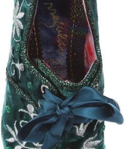 Irregular Choice Penny For Your Thoughts 70's Pumps Green