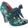 Irregular Choice Penny For Your Thoughts 70's Pumps Green