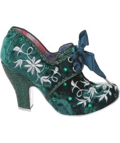 Irregular Choice Penny For Your Thoughts 70's Pumps Green
