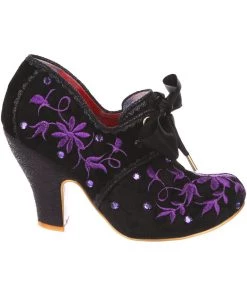 Irregular Choice Penny For Your Thoughts 70's Pumps Black New In