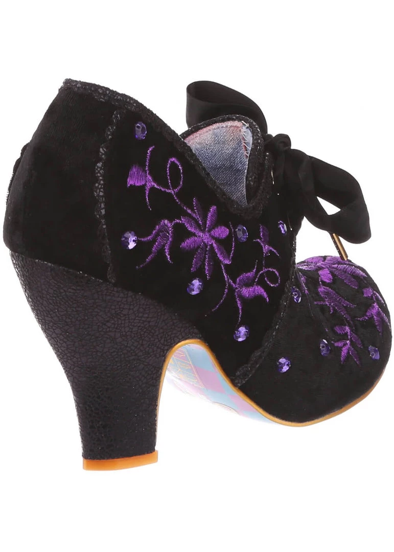 Irregular Choice Penny For Your Thoughts 70's Pumps Black New In