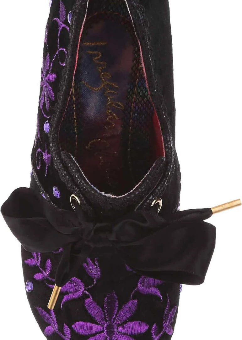 Irregular Choice Penny For Your Thoughts 70's Pumps Black New In