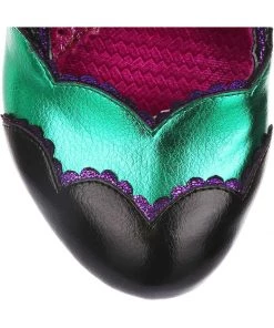 New In Irregular Choice Right On Heart 50's Pumps Black