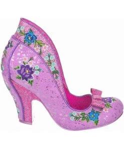 New In Irregular Choice Fancy Folk Pumps In Pink