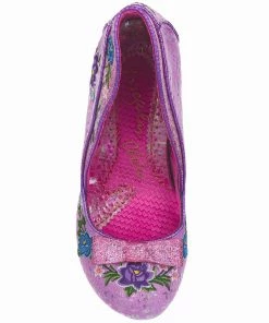New In Irregular Choice Fancy Folk Pumps In Pink