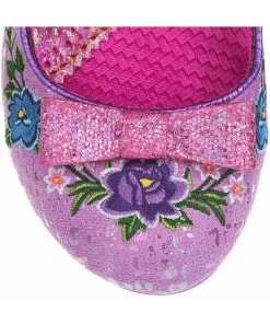 New In Irregular Choice Fancy Folk Pumps In Pink