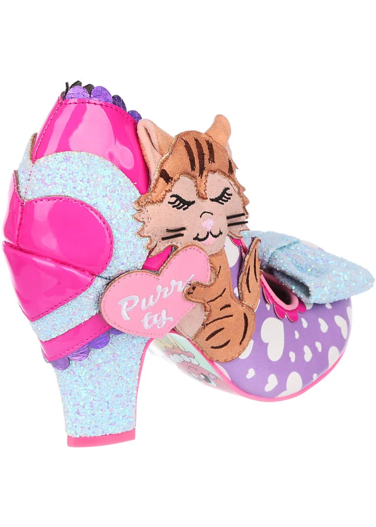 Irregular Choice Smitten Kittens Cat 50's Pumps Lilac