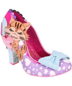 Irregular Choice Smitten Kittens Cat 50's Pumps Lilac
