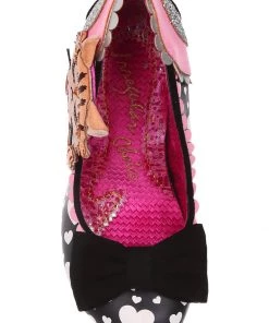 New In Irregular Choice Smitten Kittens Cat 50's Pumps Black