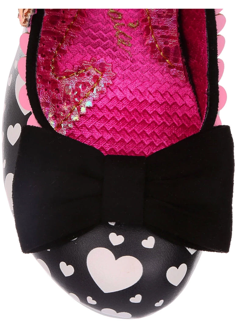 New In Irregular Choice Smitten Kittens Cat 50's Pumps Black