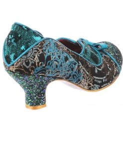 Irregular Choice Hold Up 40's Pumps Blue Green