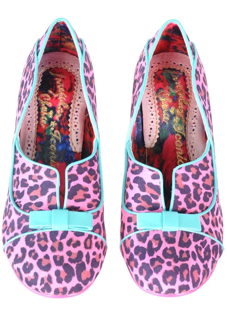 Irregular Choice Hold Up 50's Pumps Pink Multi New In