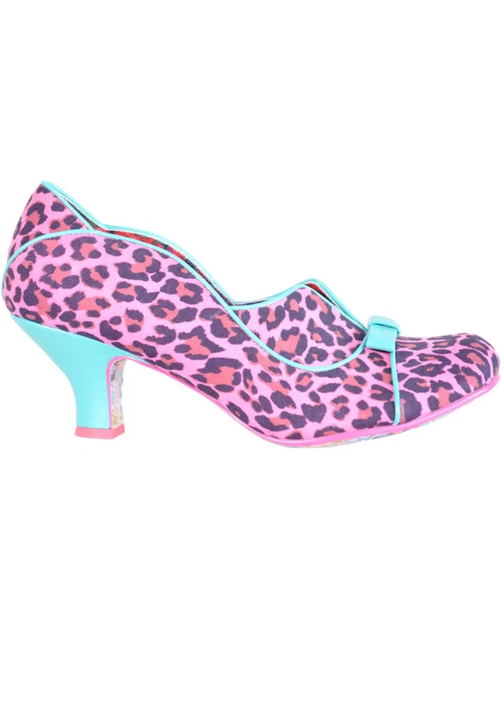 Irregular Choice Hold Up 50's Pumps Pink Multi New In