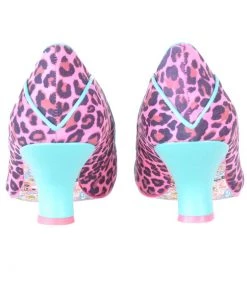 Irregular Choice Hold Up 50's Pumps Pink Multi New In