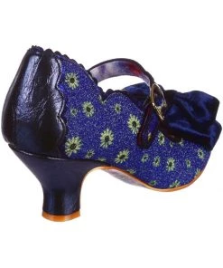 New In Irregular Choice Spring Breeze Flowers 60's Pumps Blue