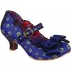New In Irregular Choice Spring Breeze Flowers 60's Pumps Blue
