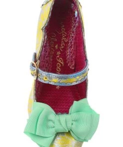 New In Irregular Choice Summer Breeze 40's Pumps Yellow