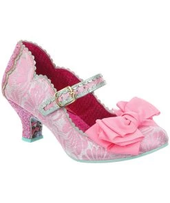 New In Irregular Choice Summer Breeze 40's Pumps Pink