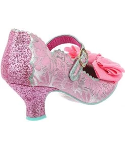 New In Irregular Choice Summer Breeze 40's Pumps Pink