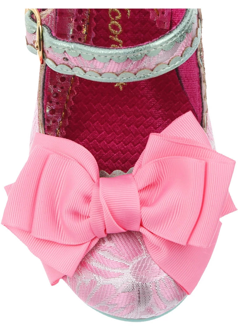 New In Irregular Choice Summer Breeze 40's Pumps Pink