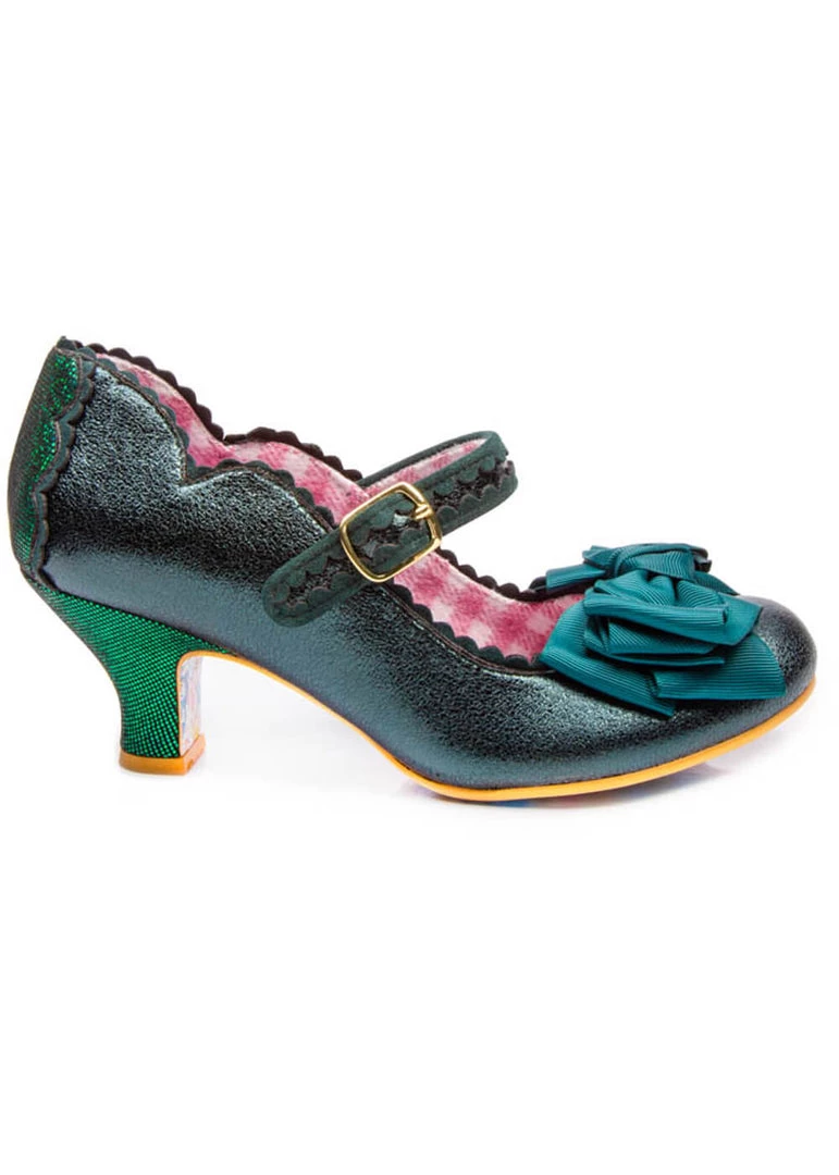 New In Irregular Choice Summer Breeze Pumps Green