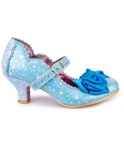 New In Irregular Choice Summer Breeze Stars 50's Pumps Blue