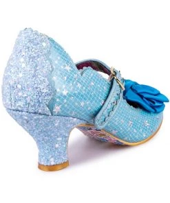 New In Irregular Choice Summer Breeze Stars 50's Pumps Blue