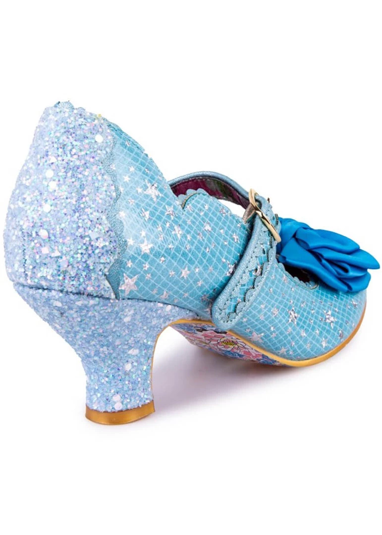 New In Irregular Choice Summer Breeze Stars 50's Pumps Blue