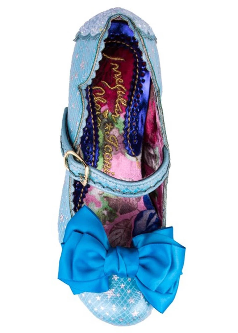 New In Irregular Choice Summer Breeze Stars 50's Pumps Blue