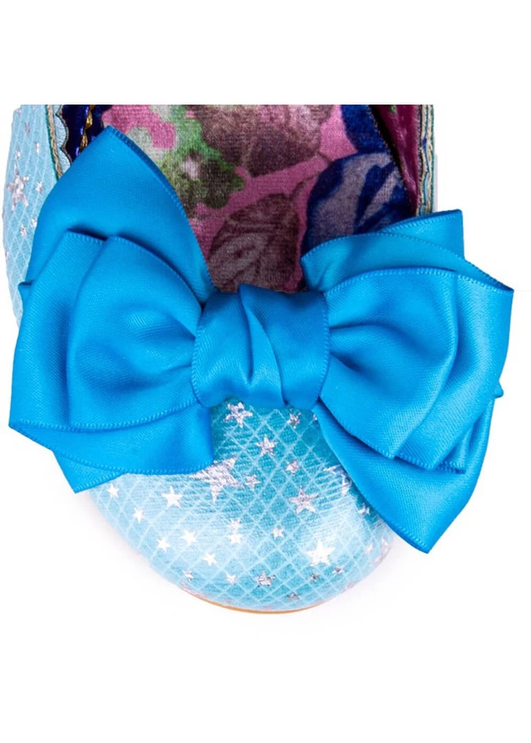 New In Irregular Choice Summer Breeze Stars 50's Pumps Blue