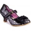 New In Irregular Choice Summer Breeze Stars 50's Pumps Black