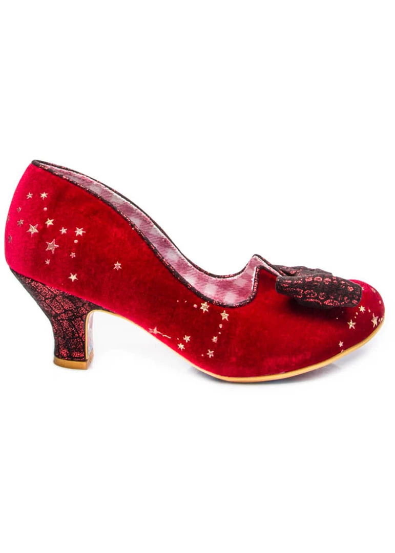 Irregular Choice Dazzle Razzle Stars Pumps Red