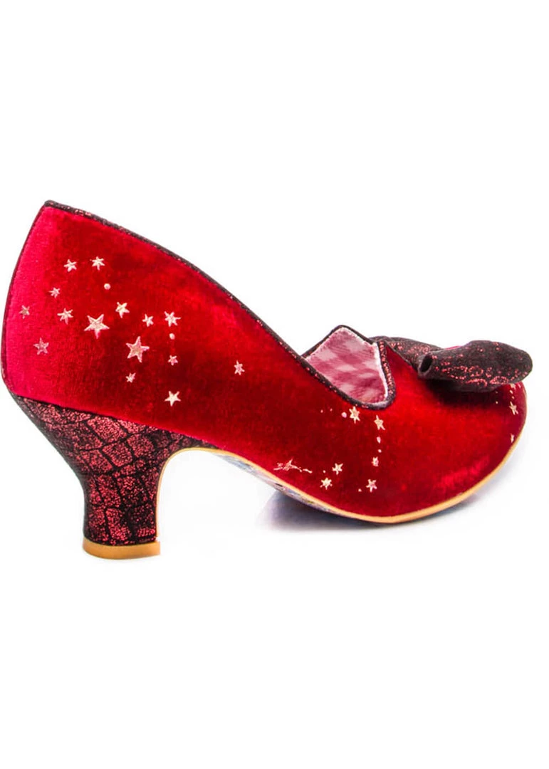Irregular Choice Dazzle Razzle Stars Pumps Red