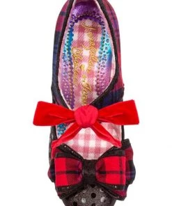 New In Irregular Choice Apple Spice 60's Pumps Blue Pink