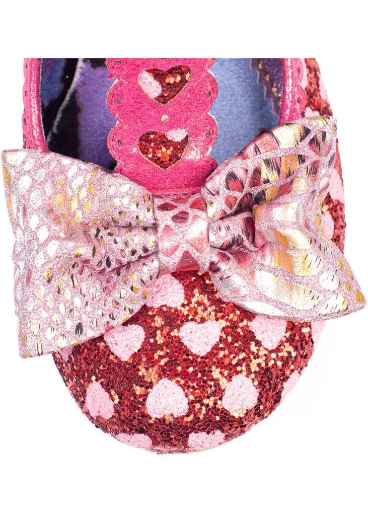 Irregular Choice Total Freedom Hearts 50's Pumps Red