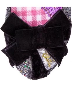 New In Irregular Choice Party Snow Queen 50's Pumps Black Silver