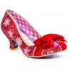 New In Irregular Choice Party Snow Queen 50's Pumps Red
