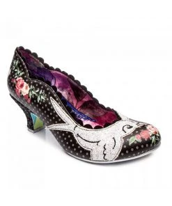 Irregular Choice Fly Free Swallow 50's Pumps Black